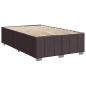 Preview: Boxspringbett mit Matratze Dunkelbraun 120 x 190 cm Stoff