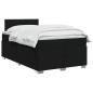 Preview: Boxspringbett mit Matratze Schwarz 120 x 190 cm Stoff