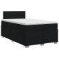 Preview: Boxspringbett mit Matratze Schwarz 120 x 200 cm Stoff