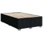 Preview: Boxspringbett mit Matratze Schwarz 120 x 200 cm Stoff