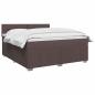 Preview: Boxspringbett mit Matratze Dunkelbraun 160 x 200 cm Stoff