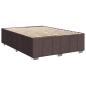 Preview: Boxspringbett mit Matratze Dunkelbraun 160 x 200 cm Stoff