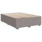 Preview: Boxspringbett mit Matratze Taupe 160 x 200 cm Stoff