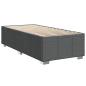 Preview: Boxspringbett mit Matratze Dunkelgrau 90 x 190 cm Stoff