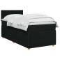Preview: Boxspringbett mit Matratze Schwarz 80 x 200 cm Stoff