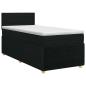 Preview: Boxspringbett mit Matratze Schwarz 90 x 190 cm Stoff