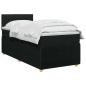 Preview: Boxspringbett mit Matratze Schwarz 90 x 190 cm Stoff