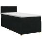 Preview: Boxspringbett mit Matratze Schwarz 90 x 200 cm Stoff