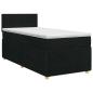 Preview: Boxspringbett mit Matratze Schwarz 100 x 200 cm Stoff
