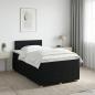 Preview: ARDEBO.de - Boxspringbett mit Matratze Schwarz 120 x 190 cm Stoff