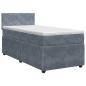 Preview: Boxspringbett mit Matratze Dunkelgrau 80 x 200 cm Samt