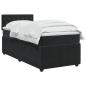 Preview: Boxspringbett mit Matratze Schwarz 90 x 190 cm Samt