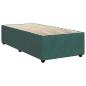 Preview: Boxspringbett mit Matratze Dunkelgrün 90 x 200 cm Samt