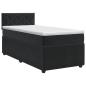 Preview: Boxspringbett mit Matratze Schwarz 90 x 200 cm Samt