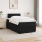 Preview: ARDEBO.de - Boxspringbett mit Matratze Schwarz 120 x 190 cm Samt