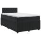 Preview: Boxspringbett mit Matratze Schwarz 120 x 190 cm Samt