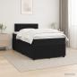 Preview: ARDEBO.de - Boxspringbett mit Matratze Schwarz 120 x 190 cm Samt