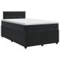 Preview: Boxspringbett mit Matratze Schwarz 120 x 190 cm Samt