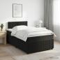 Preview: ARDEBO.de - Boxspringbett mit Matratze Schwarz 120 x 190 cm Samt