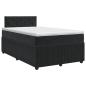 Preview: Boxspringbett mit Matratze Schwarz 120 x 190 cm Samt
