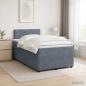 Preview: Boxspringbett mit Matratze Dunkelgrau 120 x 200 cm Samt
