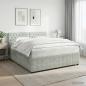 Preview: ARDEBO.de - Boxspringbett mit Matratze Hellgrau 140 x 200 cm Samt
