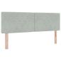 Preview: Boxspringbett mit Matratze Hellgrau 140 x 200 cm Samt