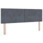 Preview: Boxspringbett mit Matratze Dunkelgrau 140 x 200 cm Samt