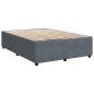 Preview: Boxspringbett mit Matratze Dunkelgrau 140 x 200 cm Samt