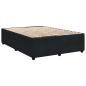 Preview: Boxspringbett mit Matratze Schwarz 140 x 200 cm Samt
