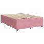 Preview: Boxspringbett mit Matratze mit Kopfteil Rosa 140 x 200 cm Samt