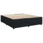 Preview: Boxspringbett mit Matratze Schwarz 180 x 200 cm Samt
