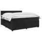 Preview: Boxspringbett mit Matratze Schwarz 200 x 200 cm Samt
