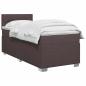 Preview: Boxspringbett mit Matratze und LED Dunkelbraun 100 x 200 cm