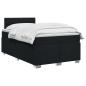 Preview: Boxspringbett mit Matratze und LED Schwarz 120 x 200 cm Stoff