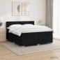 Preview: Boxspringbett mit Matratze und LED Schwarz 180 x 200 cm Stoff