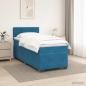 Preview: Boxspringbett mit Matratze und LED Blau 80 x 200 cm Samt