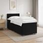 Preview: Boxspringbett mit Matratze und LED Schwarz 90 x 190 cm Samt