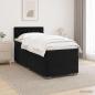 Preview: Boxspringbett mit Matratze und LED Schwarz 100 x 200 cm Samt
