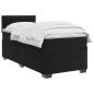 Preview: Boxspringbett mit Matratze und LED Schwarz 100 x 200 cm Samt