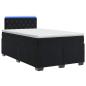 Preview: Boxspringbett mit Matratze und LED Schwarz 120 x 190 cm Samt