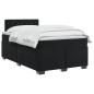 Preview: Boxspringbett mit Matratze und LED Schwarz 120 x 190 cm Samt
