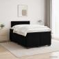 Preview: Boxspringbett mit Matratze und LED Schwarz 120 x 190 cm Samt