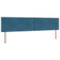 Preview: Boxspringbett mit Matratze und LED Blau 200 x 200 cm Samt