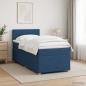 Preview: ARDEBO.de - Boxspringbett mit Matratze mit Kopfteil Blau 90 x 200 cm Stoff