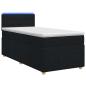 Preview: Boxspringbett mit Matratze Schwarz 100 x 200 cm Stoff