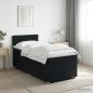 Preview: ARDEBO.de - Boxspringbett mit Matratze Schwarz 100 x 200 cm Stoff