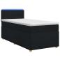 Preview: Boxspringbett mit Matratze Schwarz 100 x 200 cm Stoff