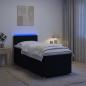 Preview: Boxspringbett mit Matratze Schwarz 100 x 200 cm Stoff