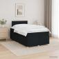 Preview: Boxspringbett mit Matratze Schwarz 120 x 190 cm Stoff